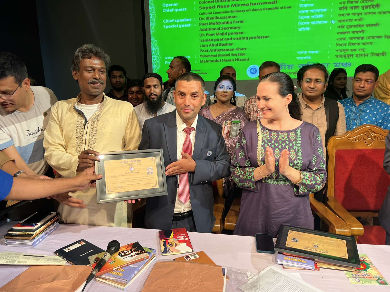 Poet Duo Dhamala and Subedi Honored in Bangladesh