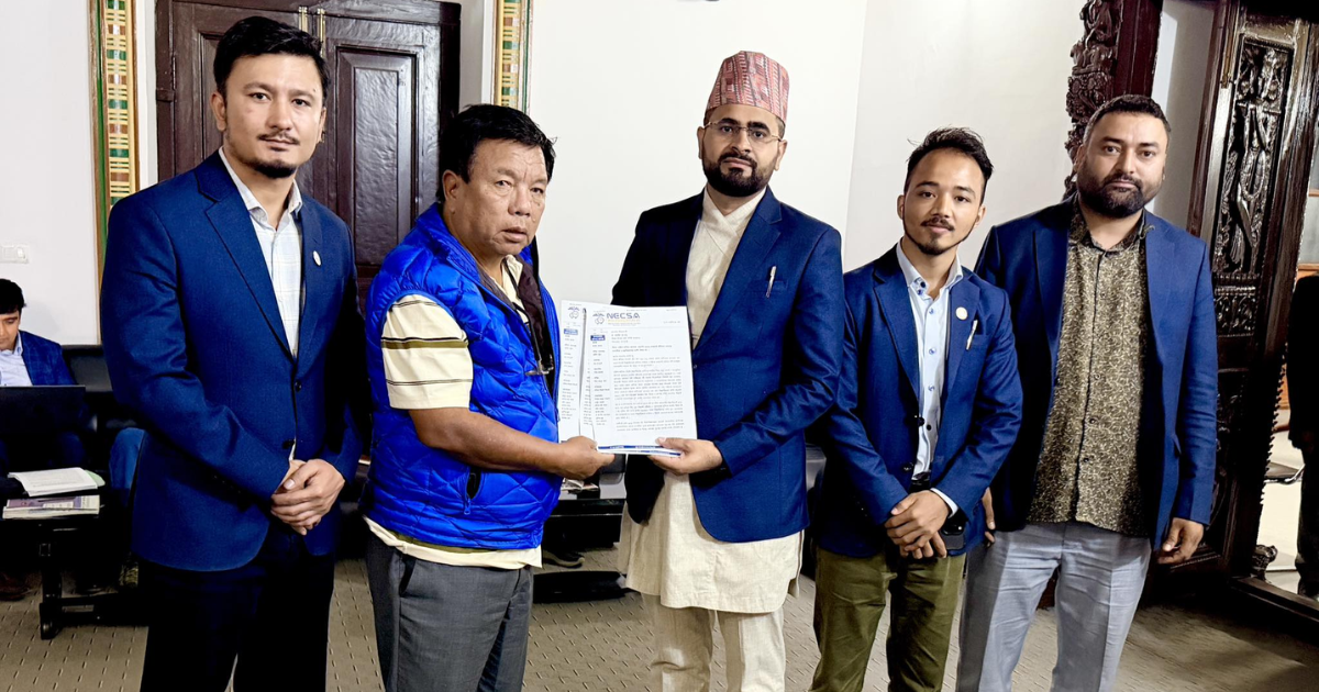 दक्षिण कोरियाको एनओसीमा नीतिगत अस्पष्टताबारे शिक्षामन्त्री पुनलाई नेक्साको ज्ञापनपत्र
