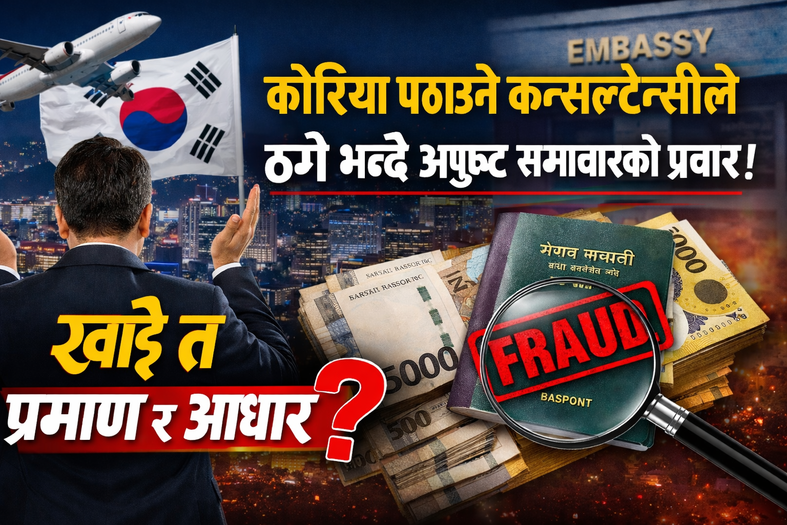 कोरिया पठाउने कन्सल्टेन्सीले ठगे भन्दै अपुष्ट समाचारको प्रचार, खोइ त प्रमाण र आधार ?