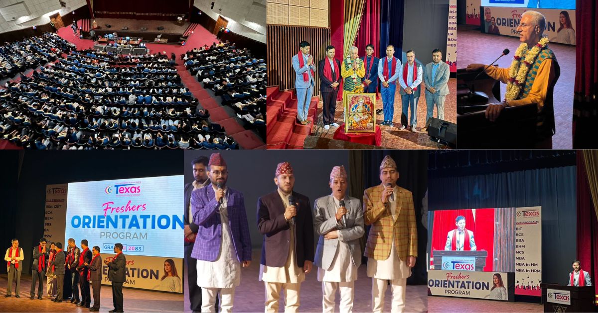 कक्षा ११ का नव आगन्तुक विद्यार्थीका लागि टेक्सास कलेजको अभिमुखीकरण कार्यक्रम सम्पन्न