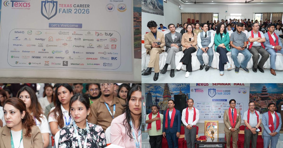 टेक्सास कलेजको करियर फेयर सम्पन्न, ८० बढी कम्पनीको सहभागिता
