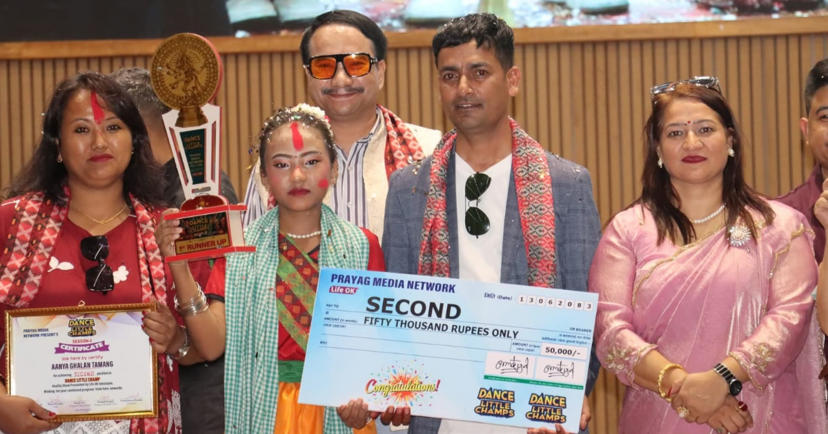 नेपाल विद्या सदनकी आन्या घलान ‘लिटल च्याम्प्स–४’ की उपविजेता