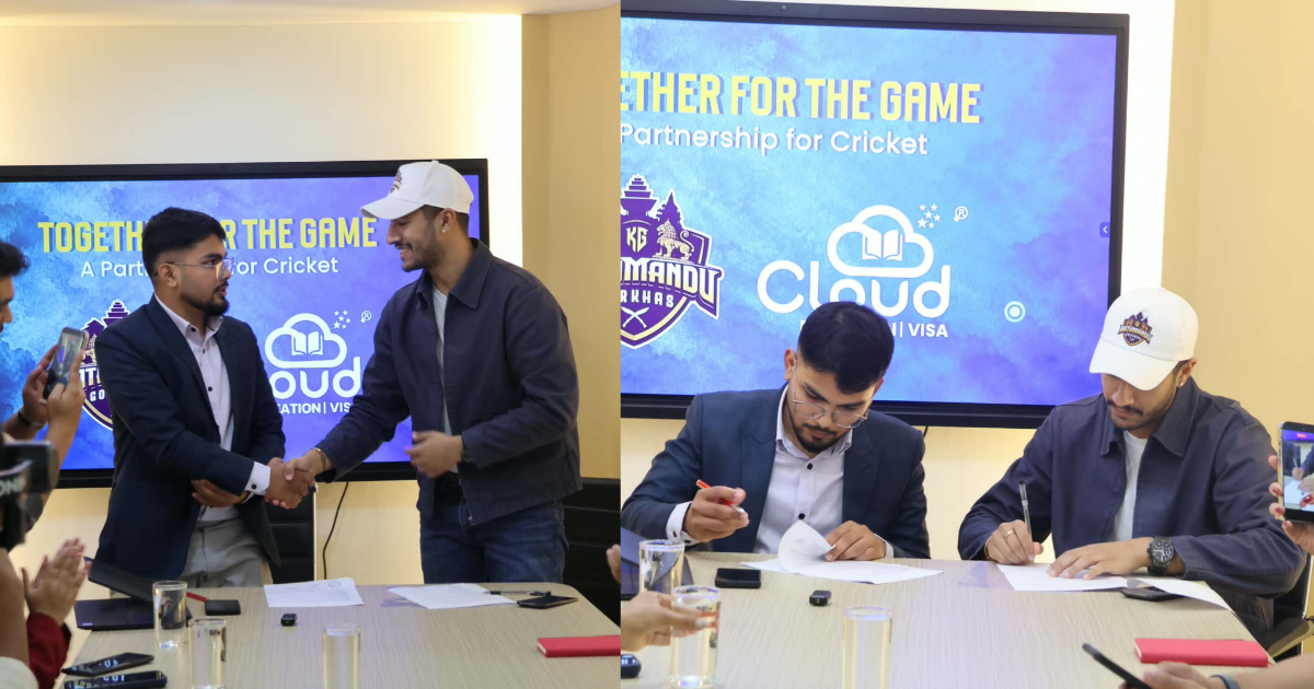 एनपिएल सिजन ३ मा काठमाडौँ गोर्खाजसँग जोडियो क्लाउड एजुकेसन